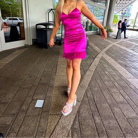 cami nyc pink dress Cami NYC Delfina dress